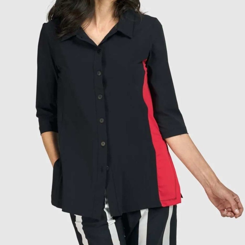 Alembika Tekbika Adeline Shirt Jacket Size 3 (10-12) Lagenlook Avant Garde Drama